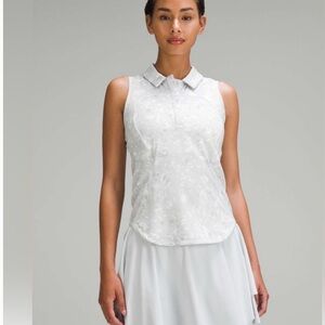 Lululemon Women's Quick Dry Sleeveless Polo Shirt Camo Gray
Size 12/14